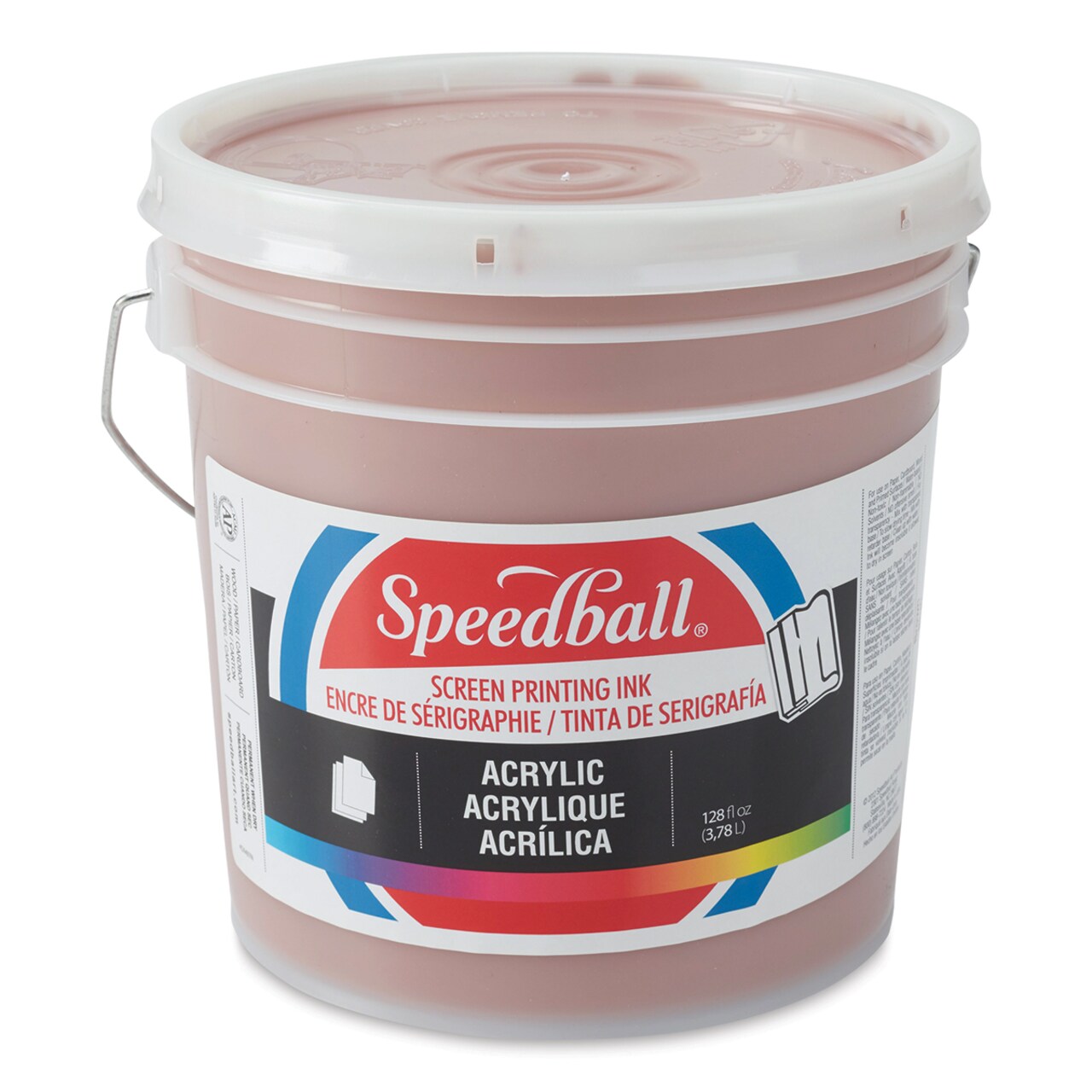 Speedball Permanent Acrylic Screen Printing Ink - Brown, Gallon